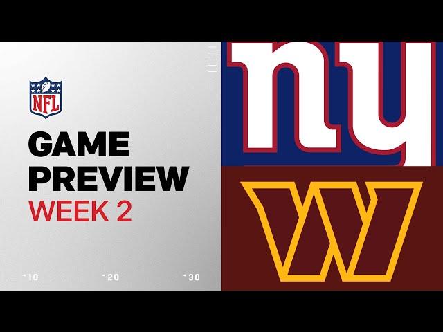 New York Giants vs. Washington Commanders | 2024 Week 2 Game Preview