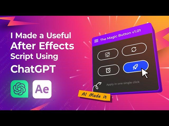 I Made This Useful After Effects Script with ChatGPT - Free Download After Effects Script