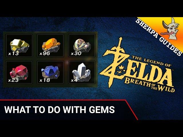 What to do with Gems in Zelda Breath of the Wild | Accessory Shop