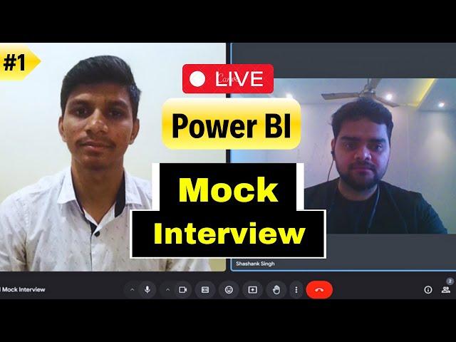 Data Analyst Live Mock Interview | Power BI | 1 Yr Experience | EP 1