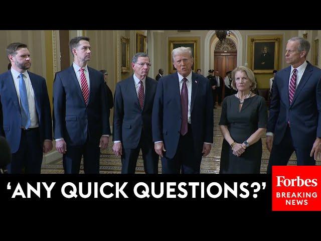 BREAKING NEWS: Trump Takes Multiple Questions From Reporters After Meeting With GOP Senate Leaders