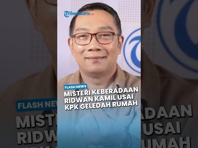 Misteri Ridwan Kamil! Usai KPK Geledah Rumahnya, Mobil Hitam Tiba-Tiba Meluncur