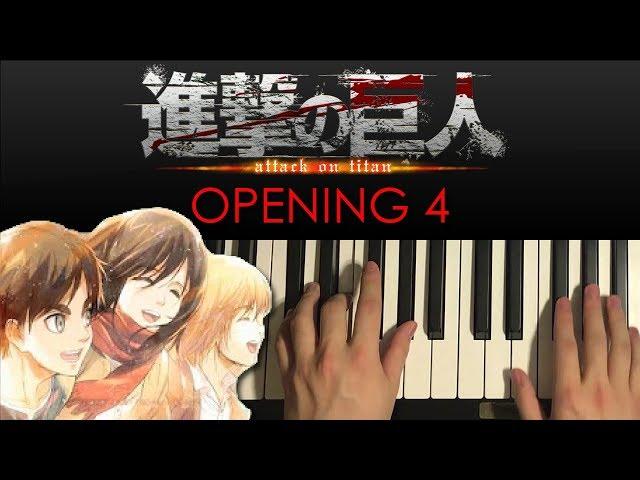 How To Play - Attack On Titan Opening 4 - Red Swan (PIANO TUTORIAL LESSON)