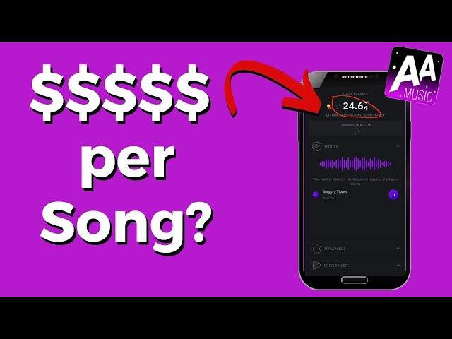 AAMusic App Review – Earn Per Song? (Yes, BUT….)