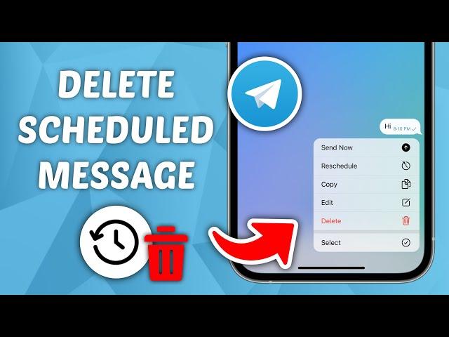 How to Delete Scheduled Message on Telegram