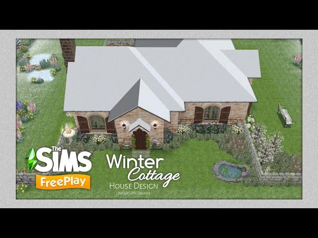 Winter Cottage House | The Sims FreePlay | House Tour | Floor Plans