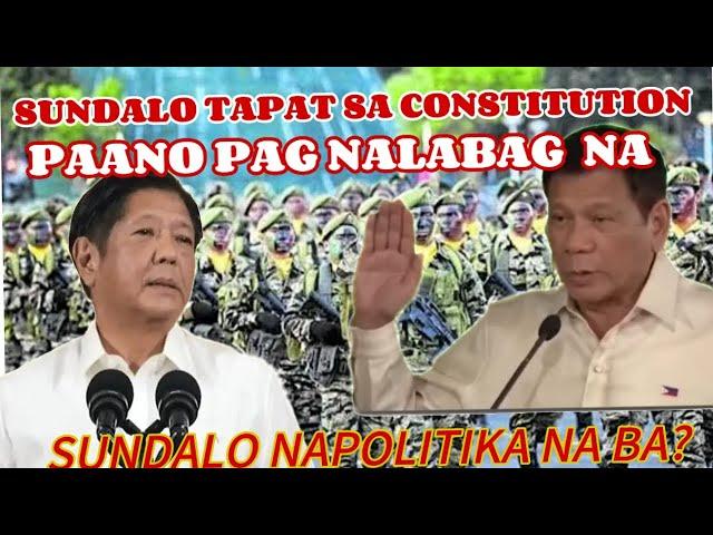 SUNDALO TAPAT NGA BA SA CONSTITUTION  OR SA POLITIKO