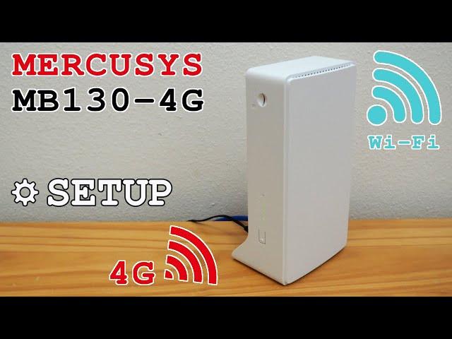 Mercusys MB130-4G router 4G Wi-Fi • Unboxing, installation, configuration and test