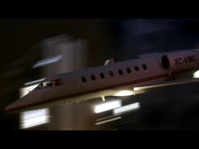 2008 Mexico City Learjet 45 Crash - Animation