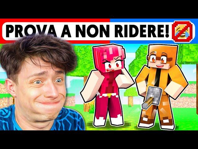 MINECRAFT PROVA A NON RIDERE LIVELLO DIFFICILE...