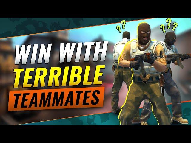 6 TRICKS To WIN With a BAD TEAM And CARRY USELESS Teammates - CS:GO