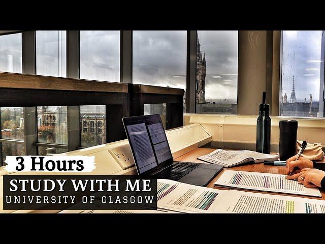 3 HOUR STUDY WITH ME at the LIBRARY | Background noise, no breaks, real-time