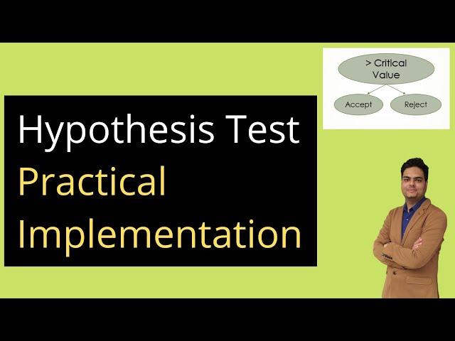 Hypothesis testing Practical Implementation|Hypothesis testing with data example in python