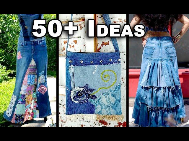 50+ Genius Ways to Upcycle Your Jeans for a New Wardrobe