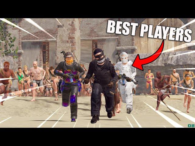 Can 200 Players Defeat the BEST PvPers in Rust?