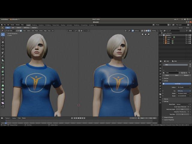 Blender 2.80: How To Correct Textures Imported From MakeHuman.