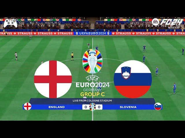 FC 24 - England vs Slovenia - UEFA Euro 2024 Gameplay!!