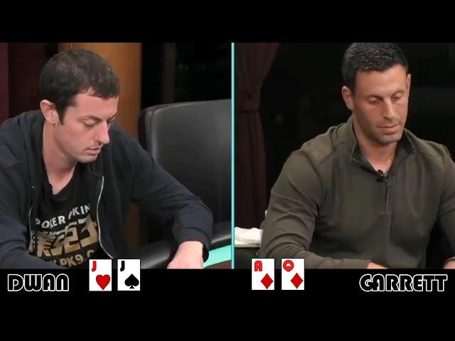 德州扑克经典 对局 DWAN VS GARRETT  金刚大战顶顺