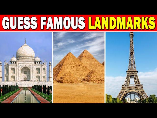 Guess The Famous Landmark Quiz | 60 Famous Landmarks