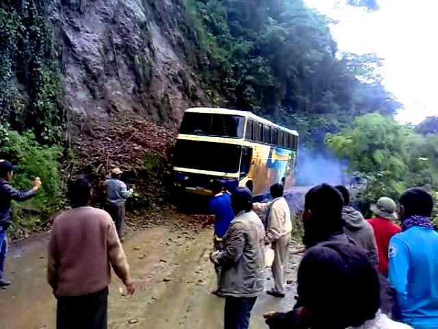 Death Road in Bolivia - Treacherous Mountain Pass In The Amazon