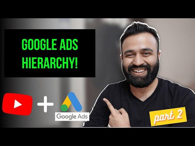 Google Ads Hierarchy | Campaign Ad Group & Ads | Grow Your YouTube Channel Using Google Ads | Part 2