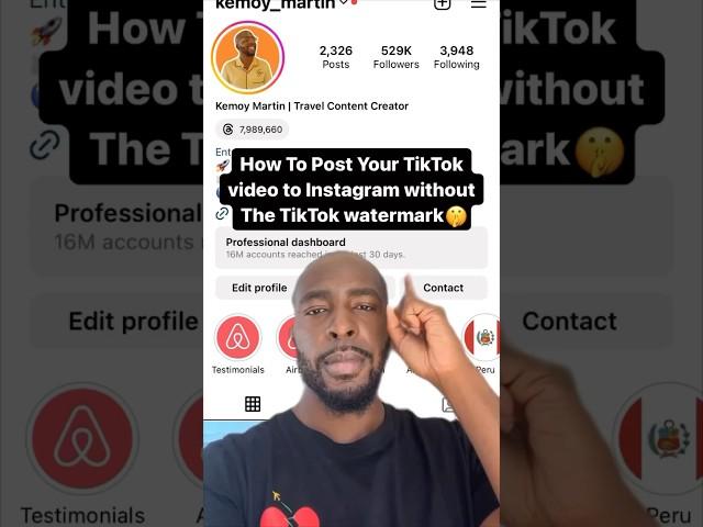 Repost your TikTok videos without the ugly watermark  #contentcreator #socialmedia #influencer