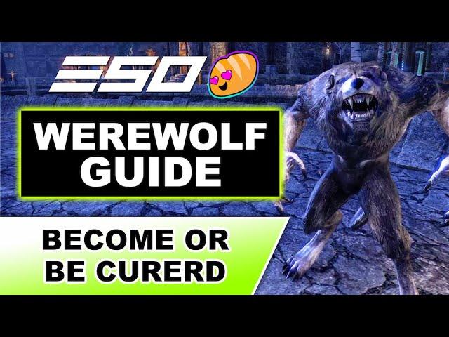 Eso Werewolf Guide - BECOME or BE CURED (under 2 mins!)