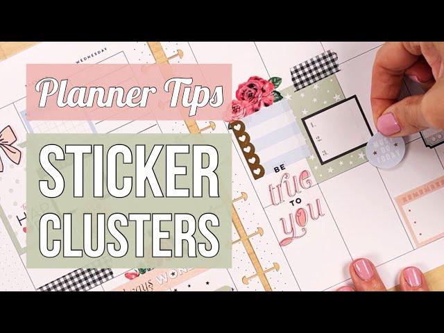 How to Make Sticker Clusters in your Planner - Tips & Tricks for Combining Stickers + Plan With Me