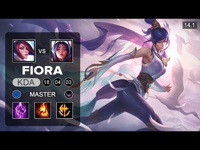 Fiora vs Irelia Top - EUW Master - Patch 14.1 Season 14