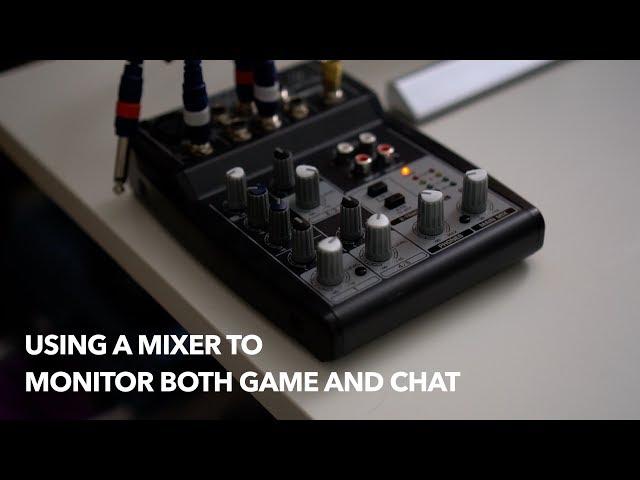 PS4 / OBS | MIXER to monitor game and audio chat