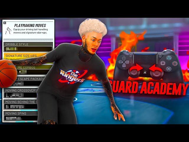 NBA 2K22 GUARD ACADEMY! BEST HANDCAM ADVANCE DRIBBLE TUTORIAL + FASTEST DRIBBLE MOVES in 2K22!