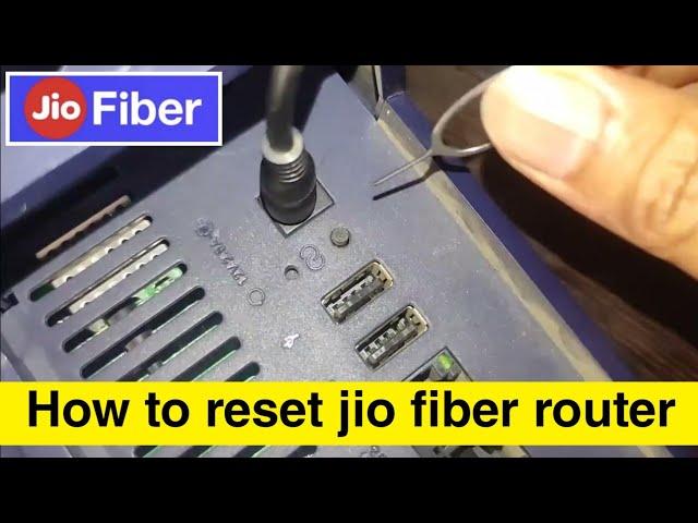 How to reset jio fiber router | How to solve network problem in jio fiber | Jio fiber no internet