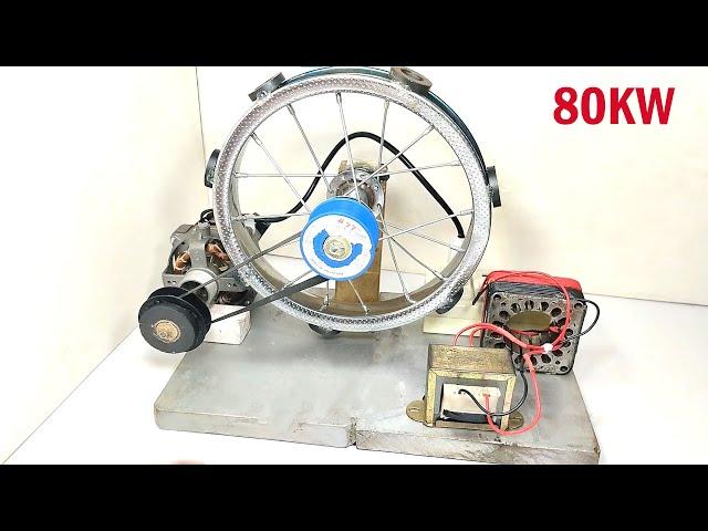 80KW Free Energy Ac 220V New Amazing Free Energy Generator Flywheel Generator At Home