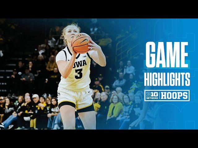 Purdue at Iowa | Highlights | Big Ten Women's Basketball | 12/29/2024