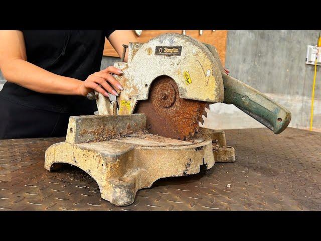 QH Restoration of Forgotten And Rusty Wooden Cutting Machines // Excellent Restoration Skills