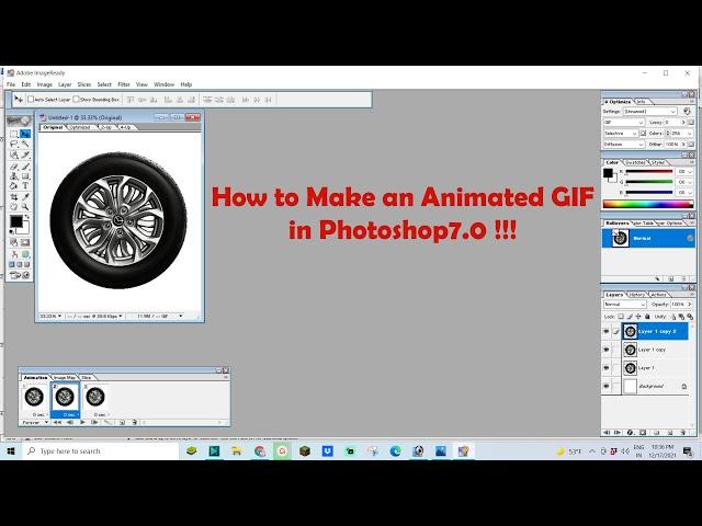 How to Make an Animated GIF in Photoshop 7.0 !!!