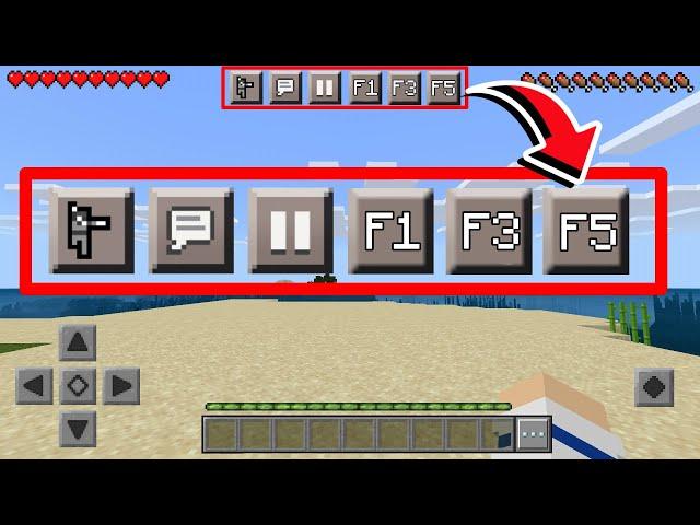 COMO ATIVAR O BOTÃO DE F1, F3 e F5 NO MINECRAFT PE!!