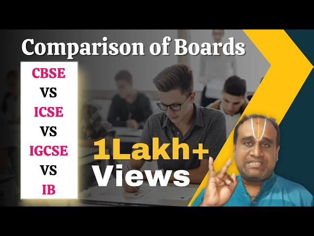 CBSE vs ICSE vs Cambridge (IGCSE) vs IB - Comparison of Boards