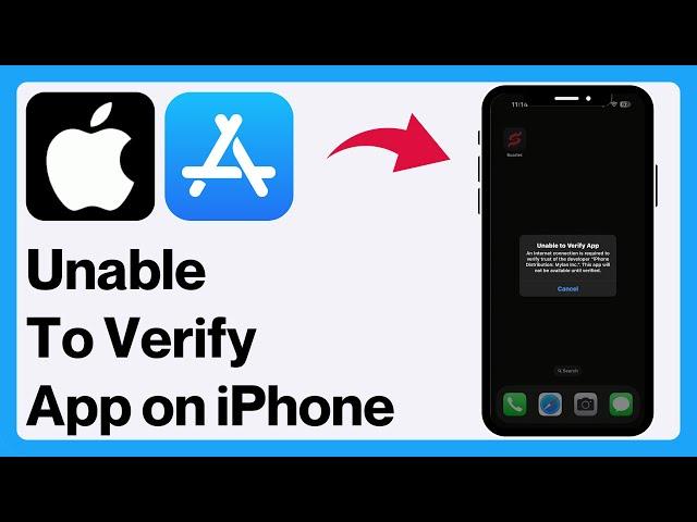 How To FIX “Unable To Verify App An Internet Connection is Required” on iPhone! (2024)