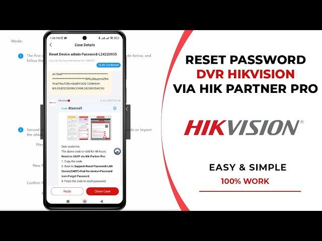 How to Reset Hikvision DVR Password Via Hik Partner Pro