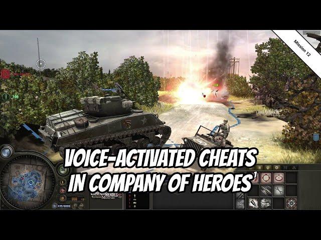 Company of Heroes (Mortain) with Voice-Activated Cheats