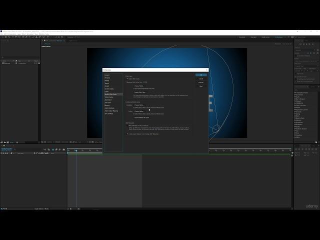 04. Difference Between Disk Cache and Conformed Media | After Effects for Beginners Course