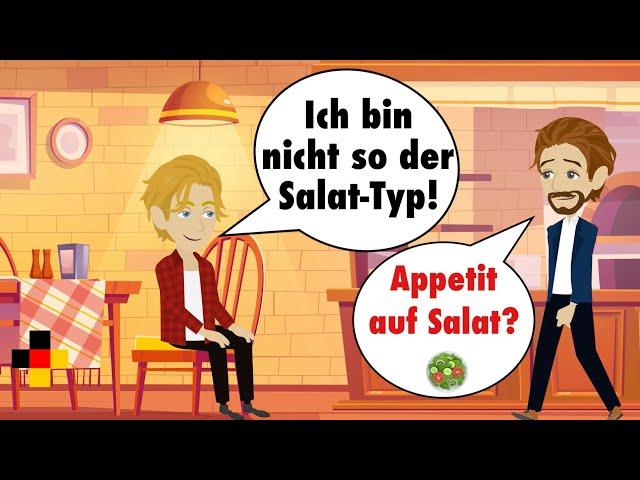 Learn German | How to order a pizza in German | Dialogue in German with subtitles