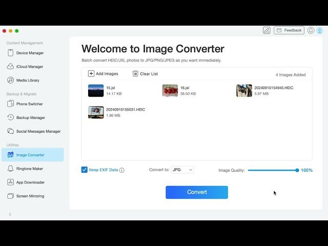 AnyTrans: How to Convert HEIC/JXL to JPG/PNG/JPEG?