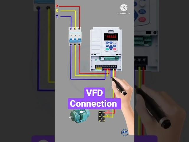 VFD Connection with 3-phase Induction Motor