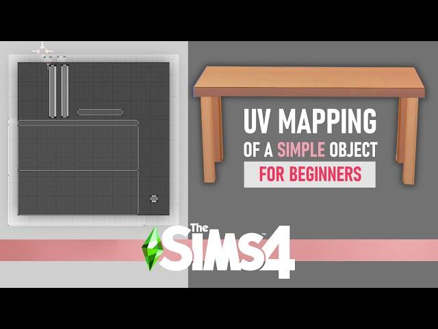 UV MAPPING for BEGINNERS | SIMPLE & EASY CC (CUSTOM CONTENT) TUTORIAL | The Sims 4