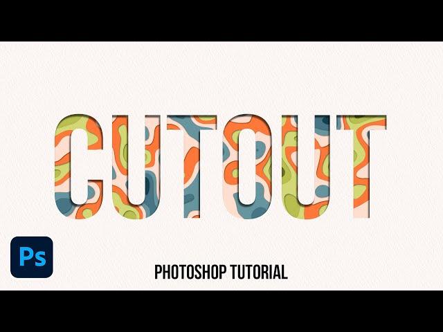 Create Cutout Title Effect in Adobe Photoshop | Tutorial