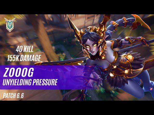 40 KILL 155K DAMAGE ZOOOG VORA PALADINS COMPETITIVE (MASTER) UNYIELDING PRESSURE