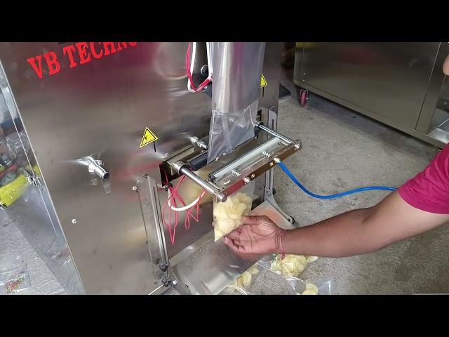 Potato Chips Packing Machine With Nitrogen Filling || Chips Packing Machine