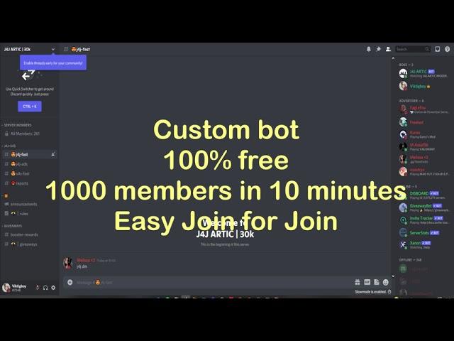 *2021* DISCORD J4J NO BOTS SERVER FREE LINK IN DESCRIPTION https://discord.gg/...